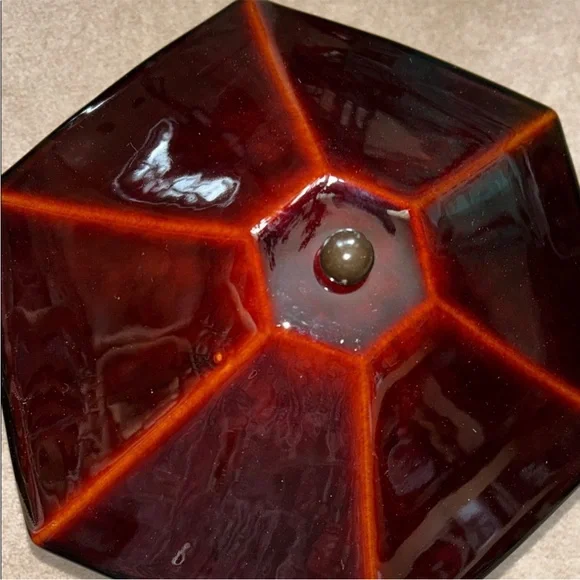 Studio McGee Double Ceramic Maroon Table Lamp